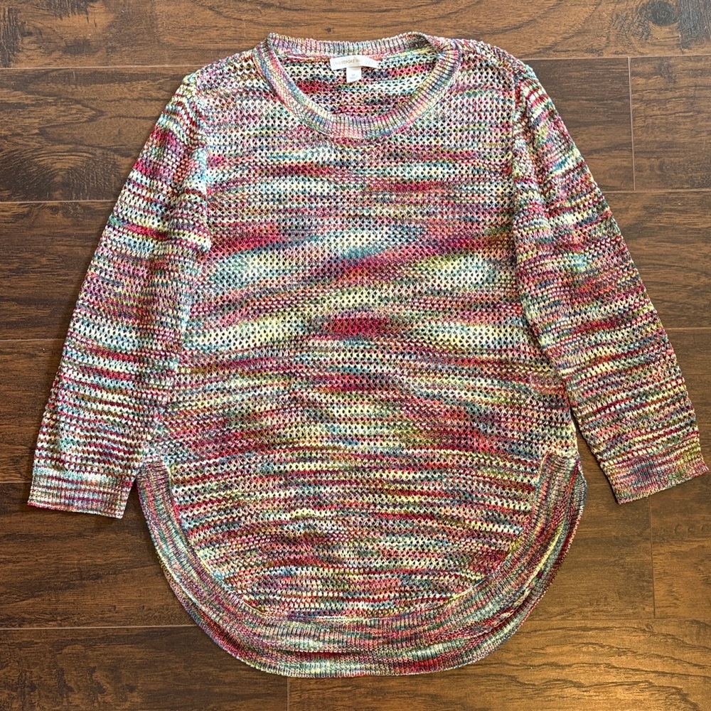 NWOT Westport 1962 “Crochet” Open Knit Summer Sweater, Size Medium
